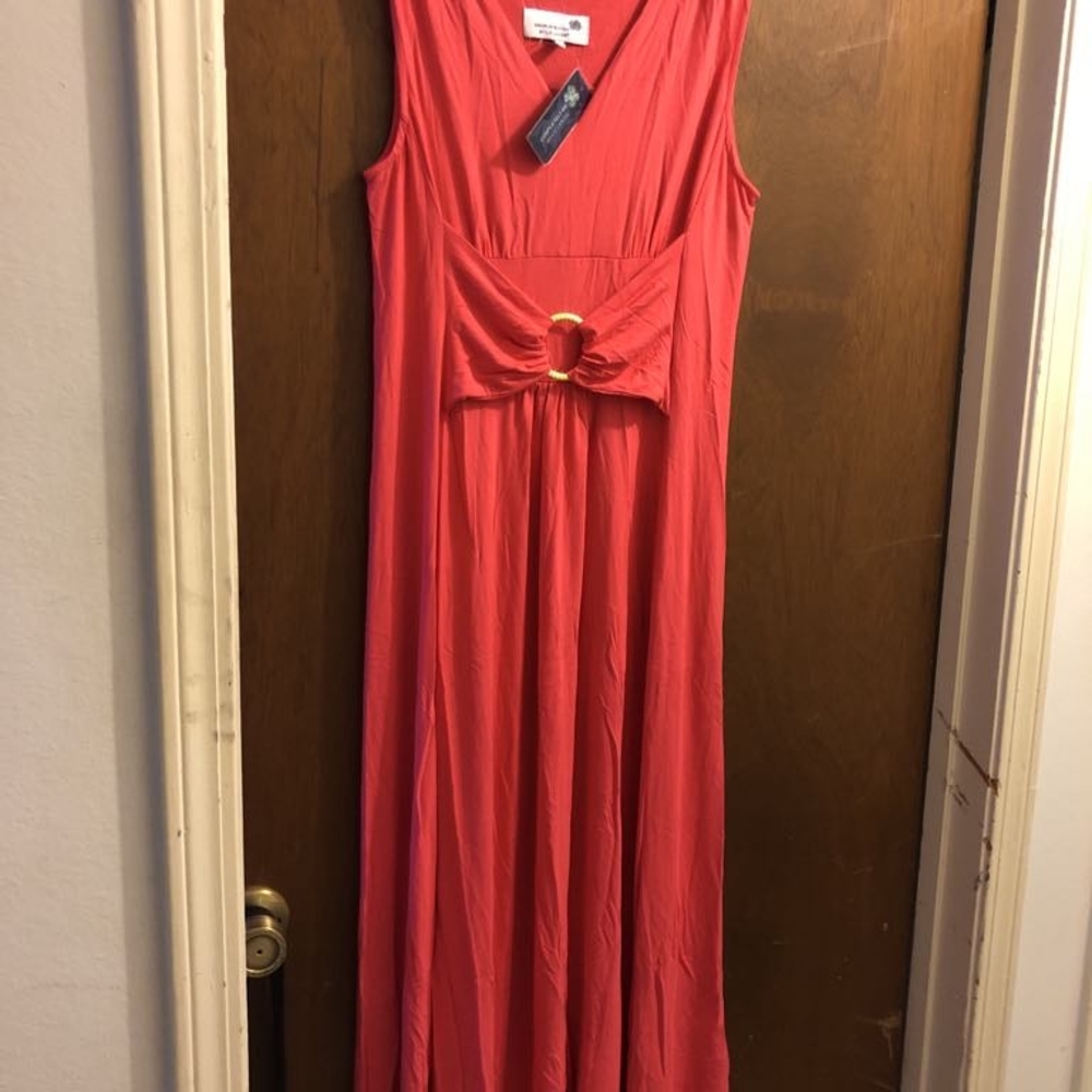 Liz Lange Vibrant Pink Maxi Dress